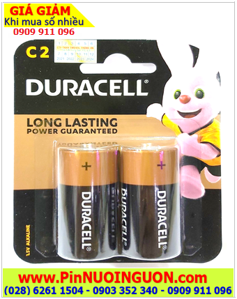 Duracell MN1400-LR14, Pin trung C 1.5v Duracell MN1400-LR14 chính hãng (MẪU MỚI) _Vỉ 2viên